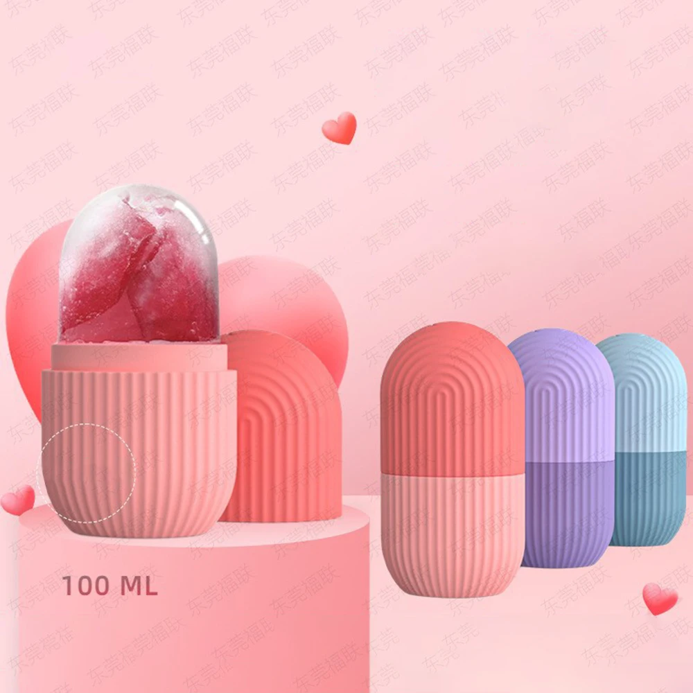 

Силиконовая форма для льда, массажер для лица, многоразовые ролики для глаз, ролики для контуринга глаз, подтягивающие лицо инструменты для ...