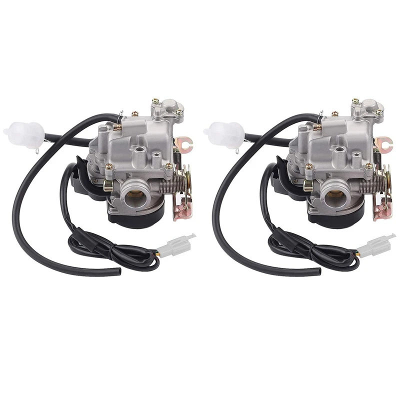 

2X 49Cc Scooter Carburetor GY6 For 4 Stroke 50Cc Taotao Carburetor 20Mm Big Bore 139QMB 139QMA PD20J Moped ATV