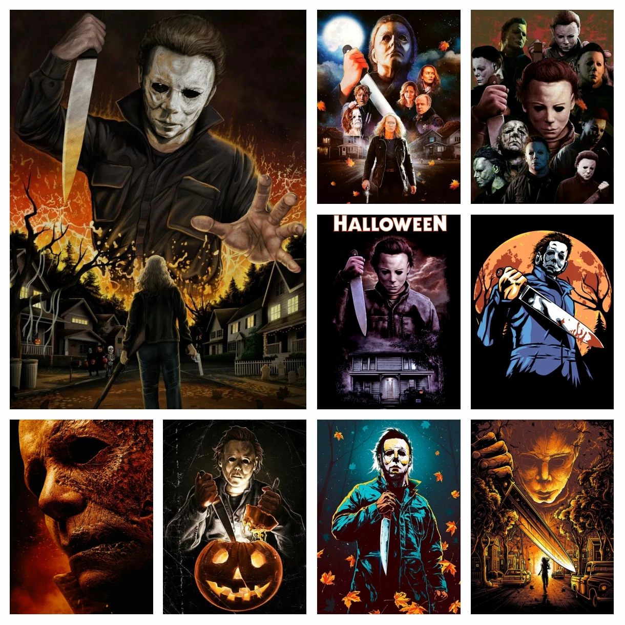 

5D Classic Horror Movie Halloween Kills Diamond Painting Michael Myers Art Cross Stitch Embroidery Mosaic Picture For Home Decor