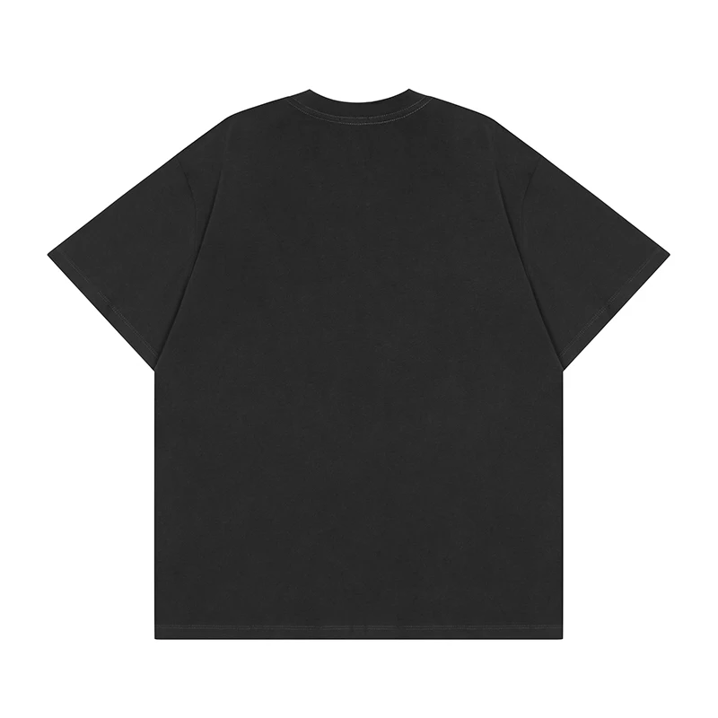 Тяжелая ASKYURSELF толстая ткань футболка потертая и старая ста пенопластовые буквы