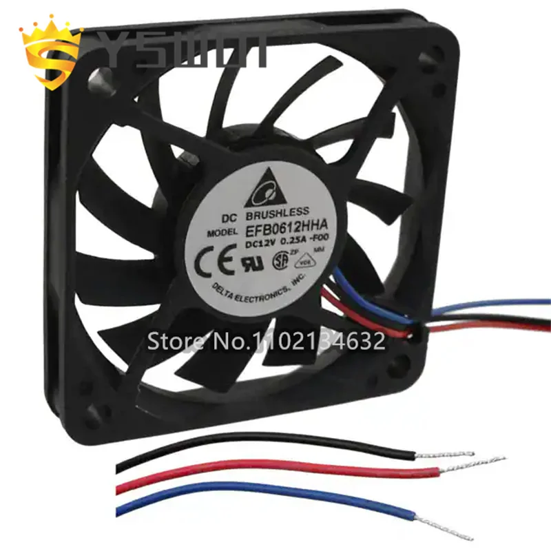 

EFB0612HHA-F00 Original FAN AXIAL 60X10MM 12VDC WIRE