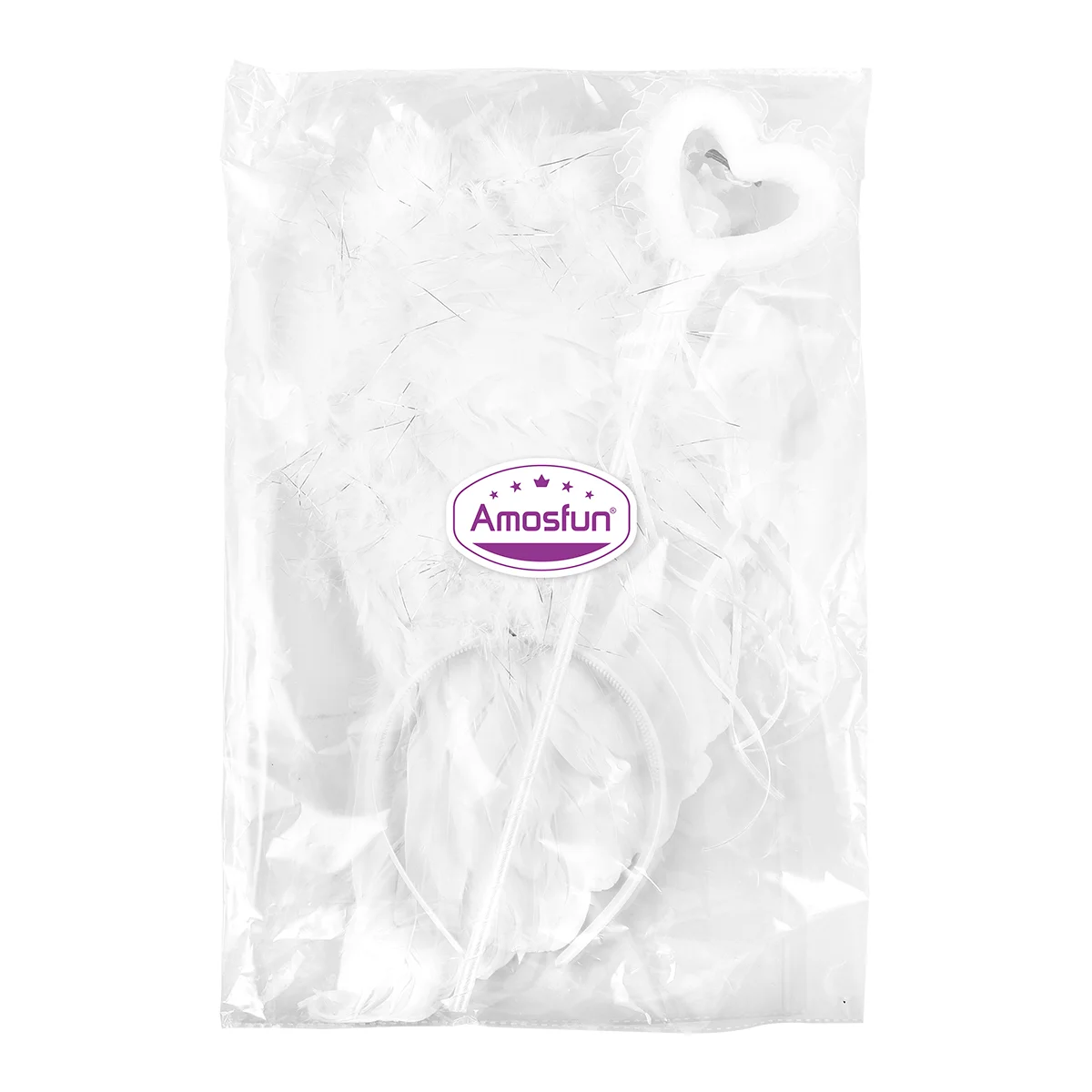 

Amosfun 3pcs Children Performance Props Angel Wing Hair with Fairy Wand for Party Banquet Show