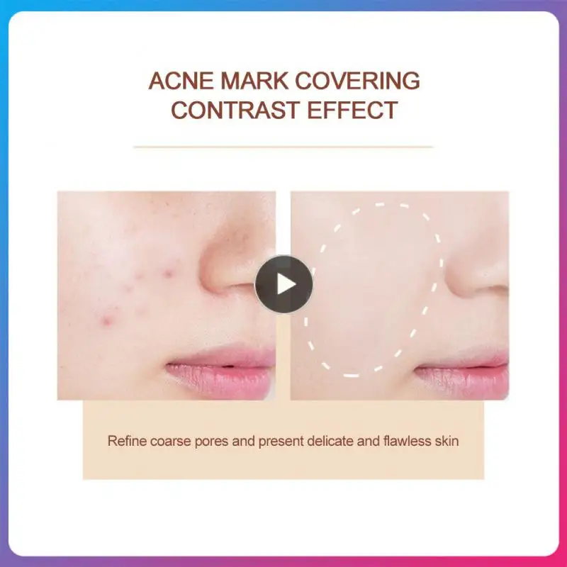 

6 Color Concealer Moisturizing Repairing Foundation Cream Full Coverage Acne Marks Spots Natural Brighten Makeup Concealer Disc