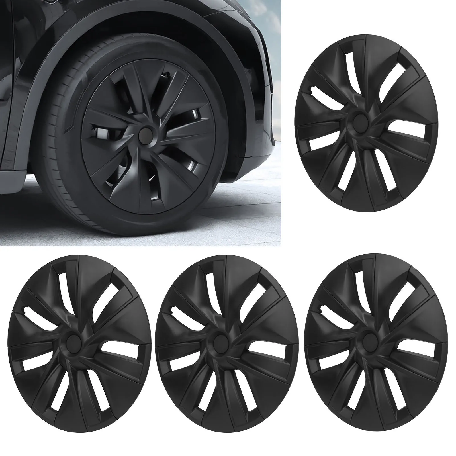 4 шт. Крышка ступицы колеса матовая черная высокопрочная текстурированная замена