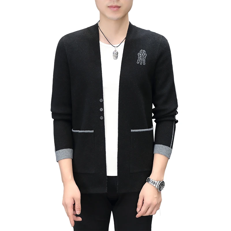 Sweater men 2022 spring new young and middle-aged men cardigan casual long sleeve loose coat men