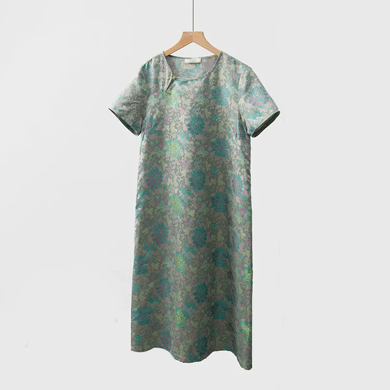 Высококачественное двустороннее платье разных цветов розы новое шелковое