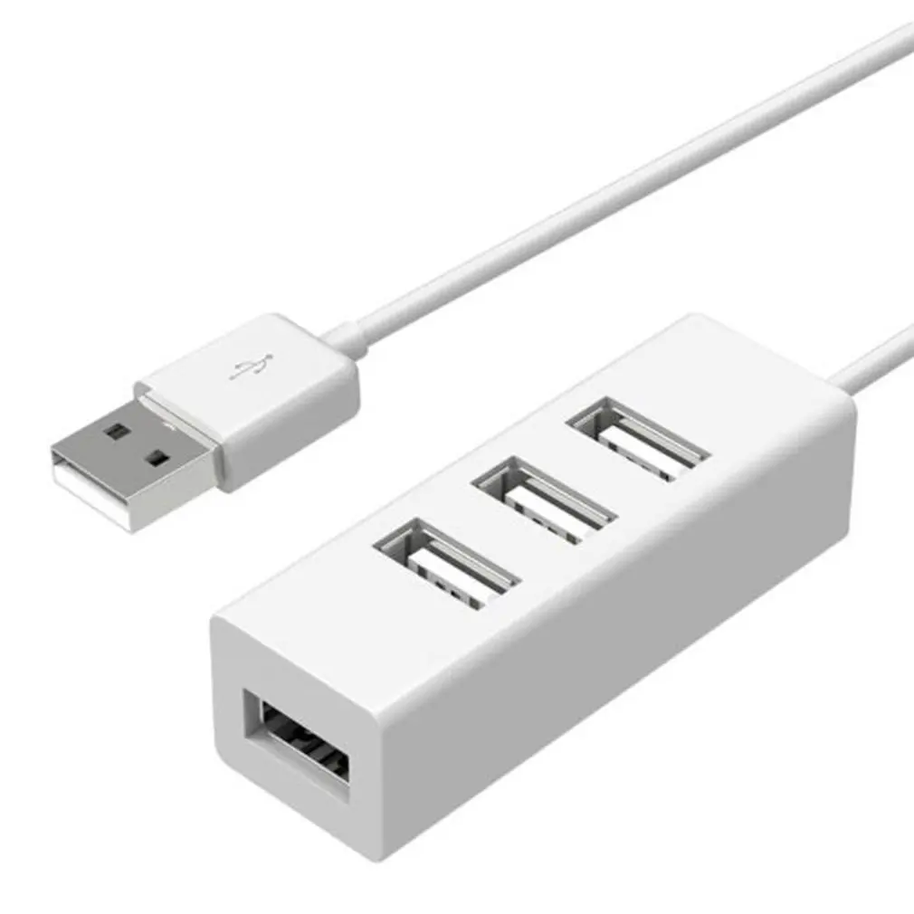 

4 Ports USB Hub High Tempo Transmission USB 2.0 Hub Adapter Portable USB Splitter For Laptop Notebook PC