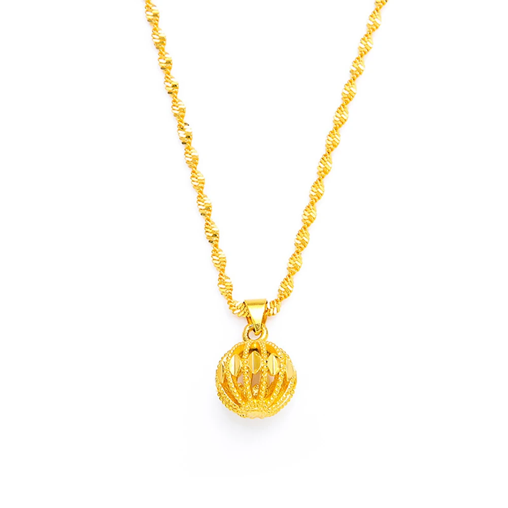 Модное золотое ожерелье с песком глянцевые Переводные бусины аллювиальное