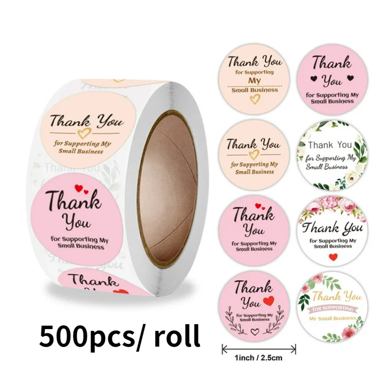 

500 шт./рулон, ярлыки в виде цветов