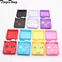 10sets cool clear for gba sp replacement housing shell faceplate case cover fit for gameboy advance sp