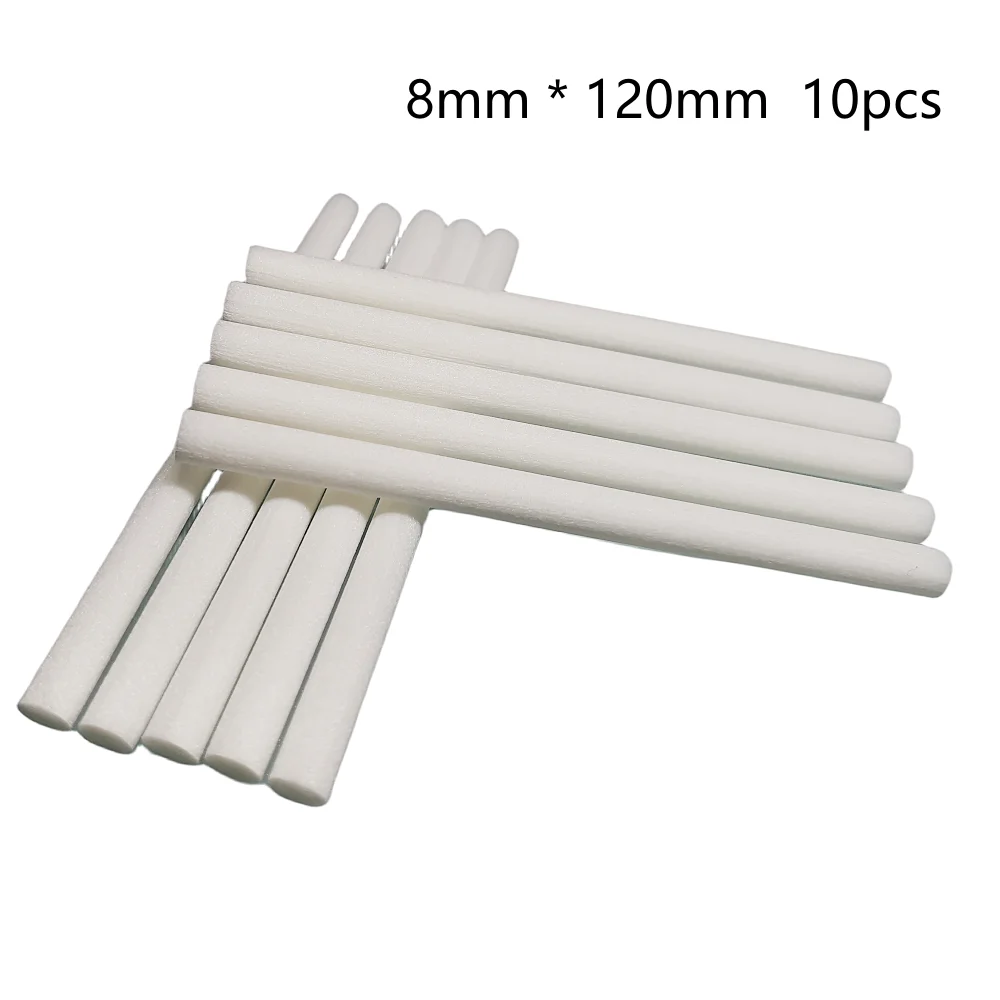 

10 Pieces 8*120mm Air Humidifiers Filters Cotton Swab for USB Air Ultrasonic Humidifier Mist Maker Aroma Diffuser Replace Part