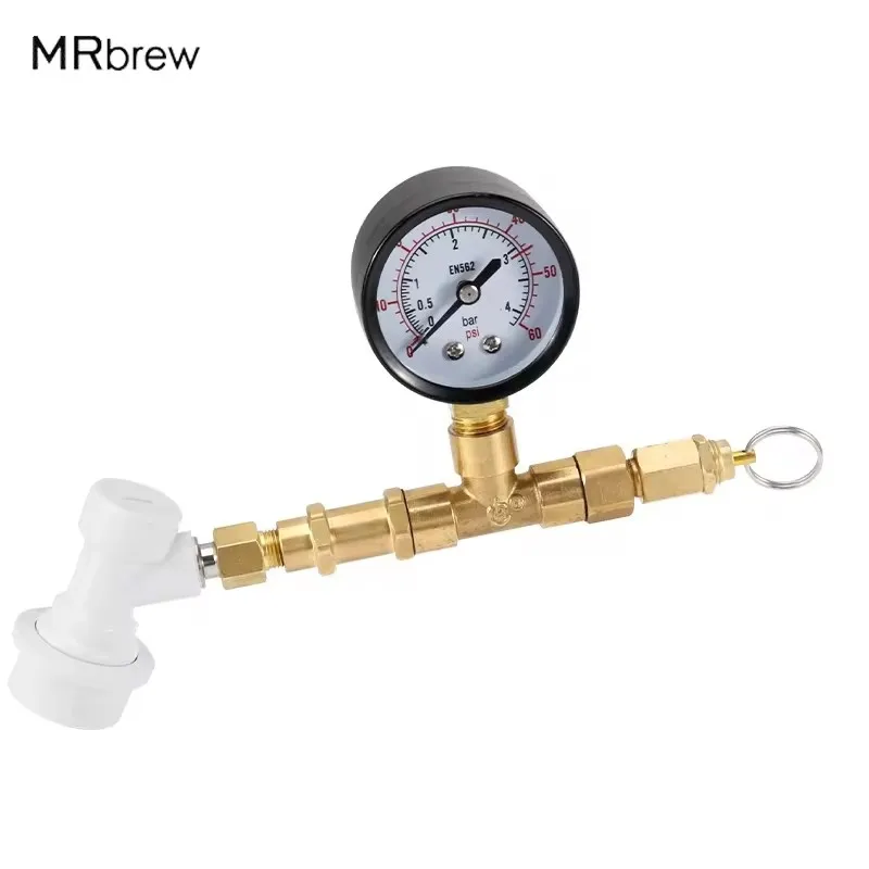 

MRbrew Шаровой клапан с манометром для домашнего пивоварения