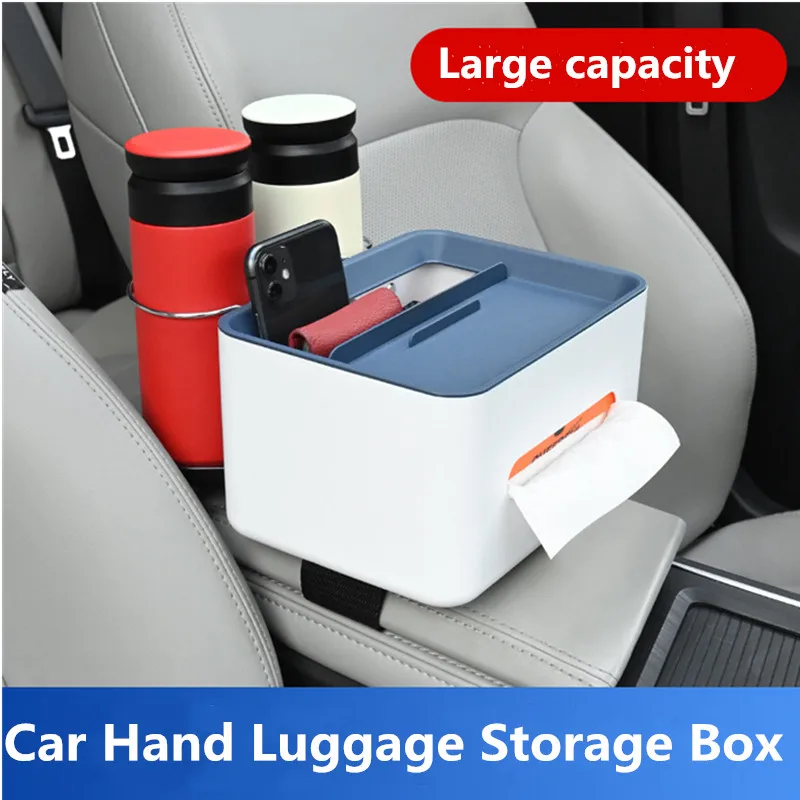 

Multi-function Car Storage Box Armrest Organizers Car Interior Stowing Tidying Accessories for Phone Tissue Cup Drink Holder