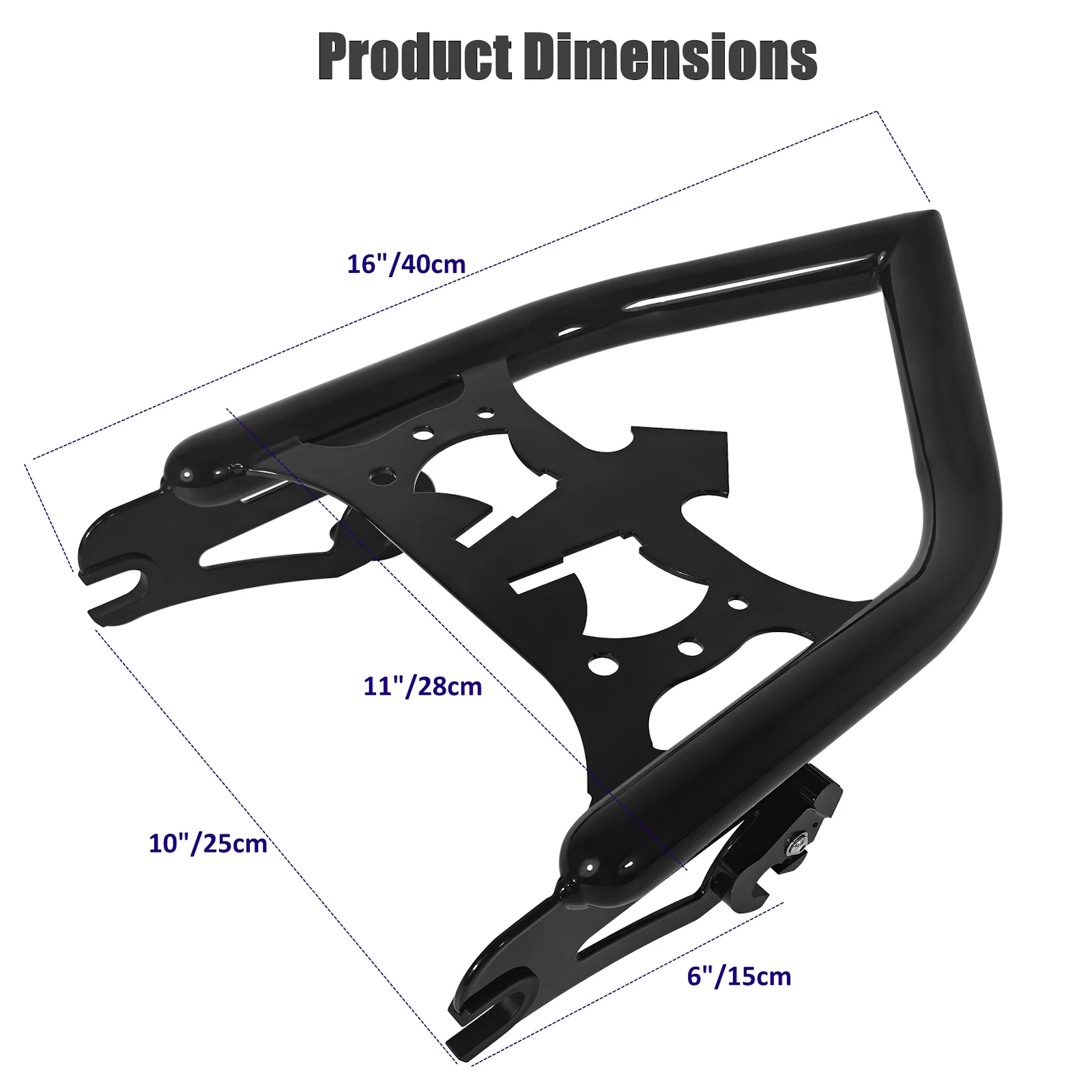 Фото Для Harley Touring 09-13 14-25 Road King Electra Street Glide мотоцикла задняя спинка Sissy Bar с багажником №5