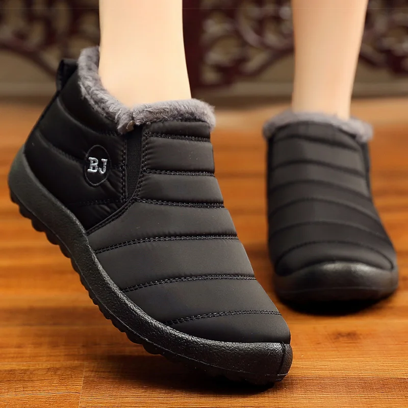Women Sneakers Keep Warm Winter Shoes For Women Winter Zapatillas Mujer Waterproof Flat Shoes Female 2022 Couple Winter Sneakers