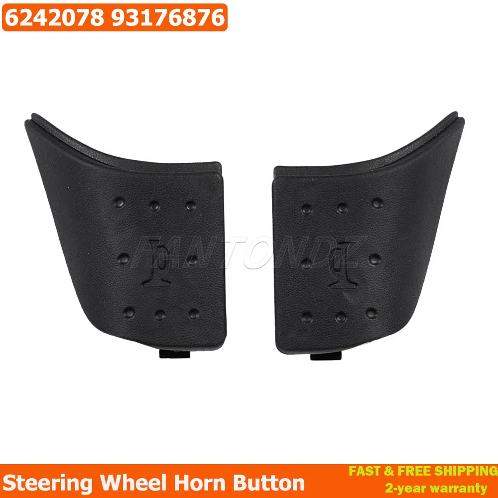 

2 шт. кнопка звукового сигнала на руле, левая и правая для Vauxhall Opel 6242078 Corsa C Tigra B Meriva Combo C 93173876 48263551