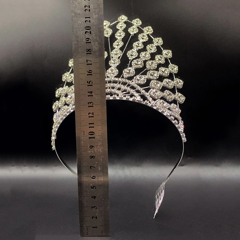Wedding Tiaras and Crowns Large Tall Women Head Crown Beauty bridal Crown