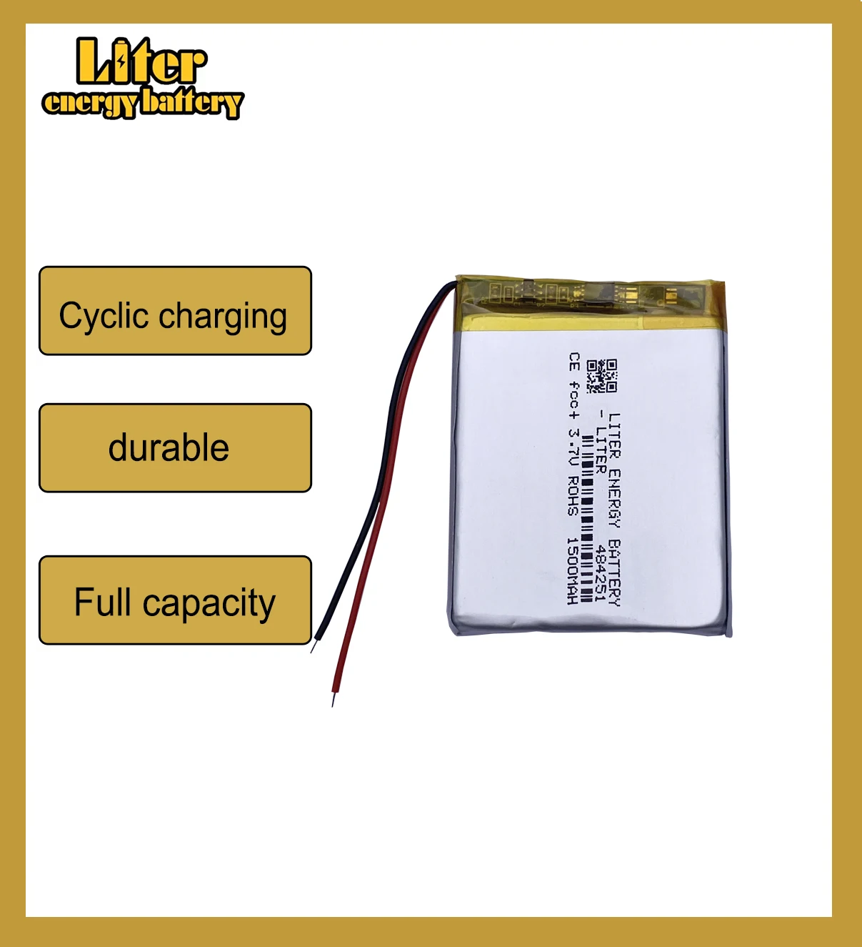 484251 3 7 В 1500 мАч полимерный аккумулятор для GPS MP3 MP4 MP5 литий-полимерный