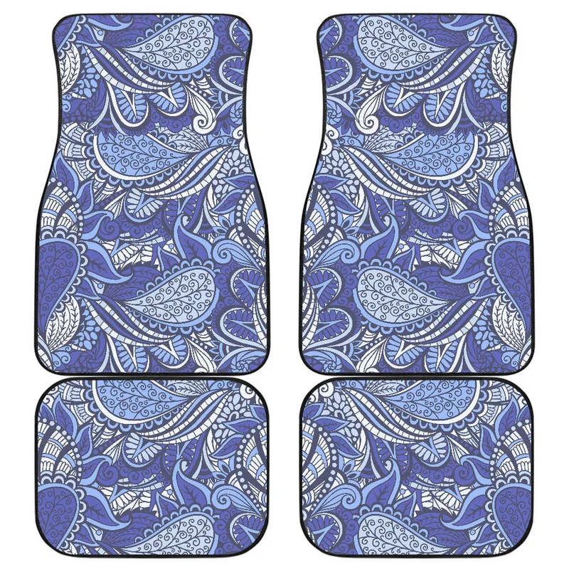 

Pigeon Floral Bohemian Pattern Print Front and Back Car Floor Mats Heavy Carpet Front and Rear Full Set 4PCs Pack