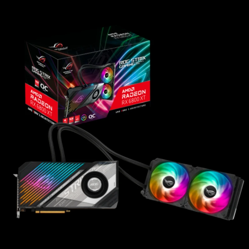 

ROG-STRIX-LC-RX6800XT-O16G-GAMING Встроенная видеокарта с водяным охлаждением