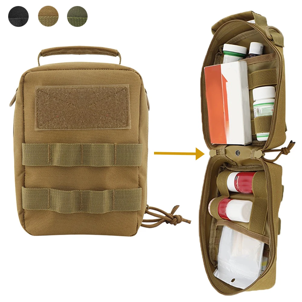 

Тактический медицинский КОМПЛЕКТ ПЕРВОЙ ПОМОЩИ облегченная модульная система переноски снаряжения Военная уличная поясная Сумка EDC порта...