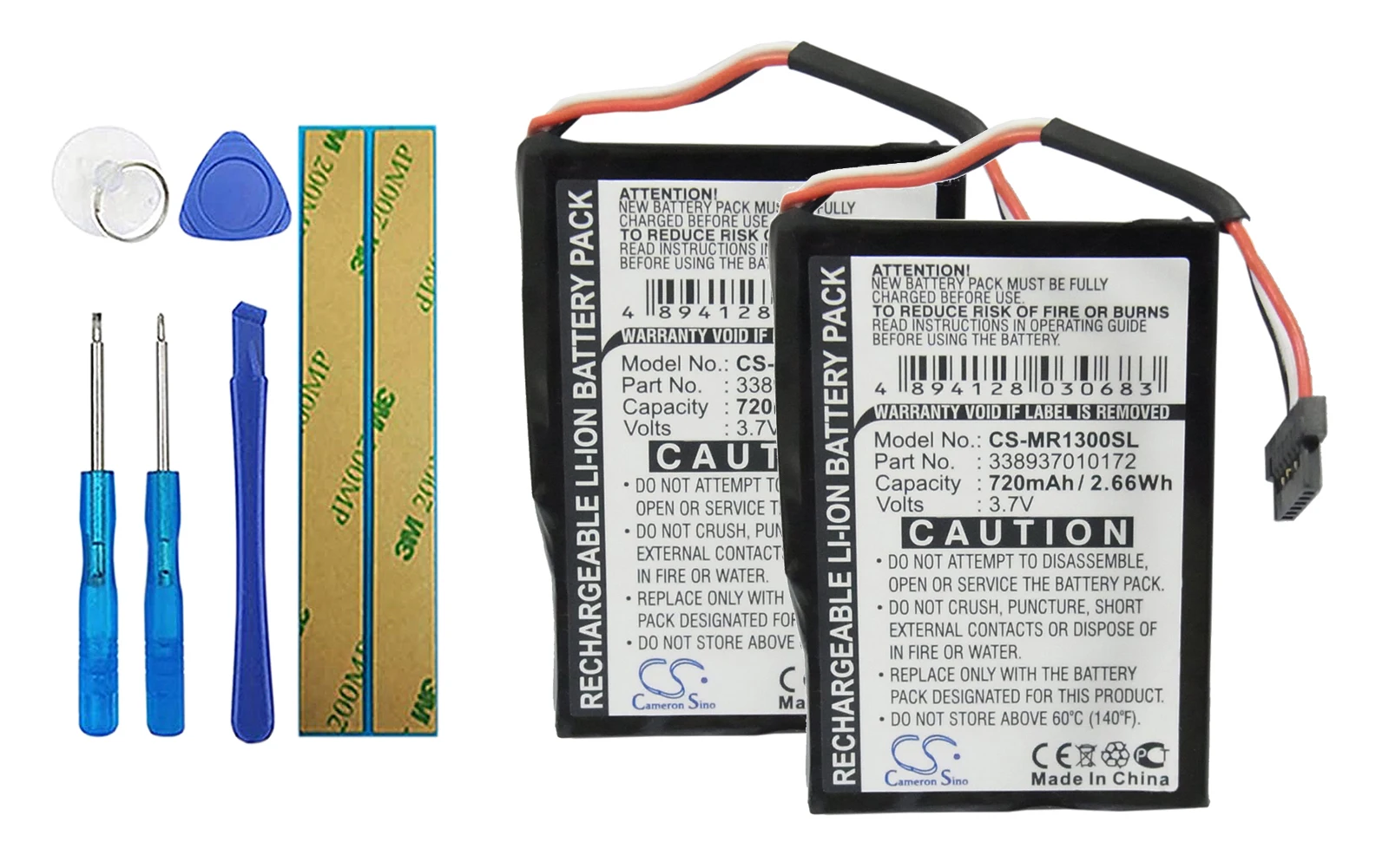 

Аккумулятор для Magellan RoadMate 1300, RoadMate 1340 338937010172, 2 шт./упаковка