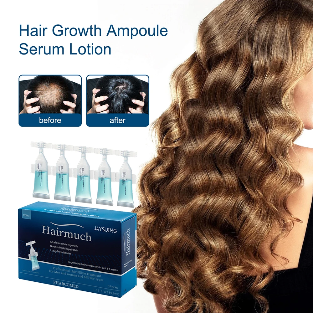 

5Pcs Hair Growth Ampoule Essence Hair Care Hair Growth Essential New Essence Care Beauty Dense Growth Serum Oils Hair Care