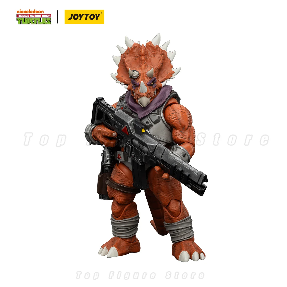 Фото Фигурки JOYTOY TMNT 1/18, аниме, 13,2 см: Капитан Зоракс, Адъютант Зорк, Трицератон, Солдат пехоты №5