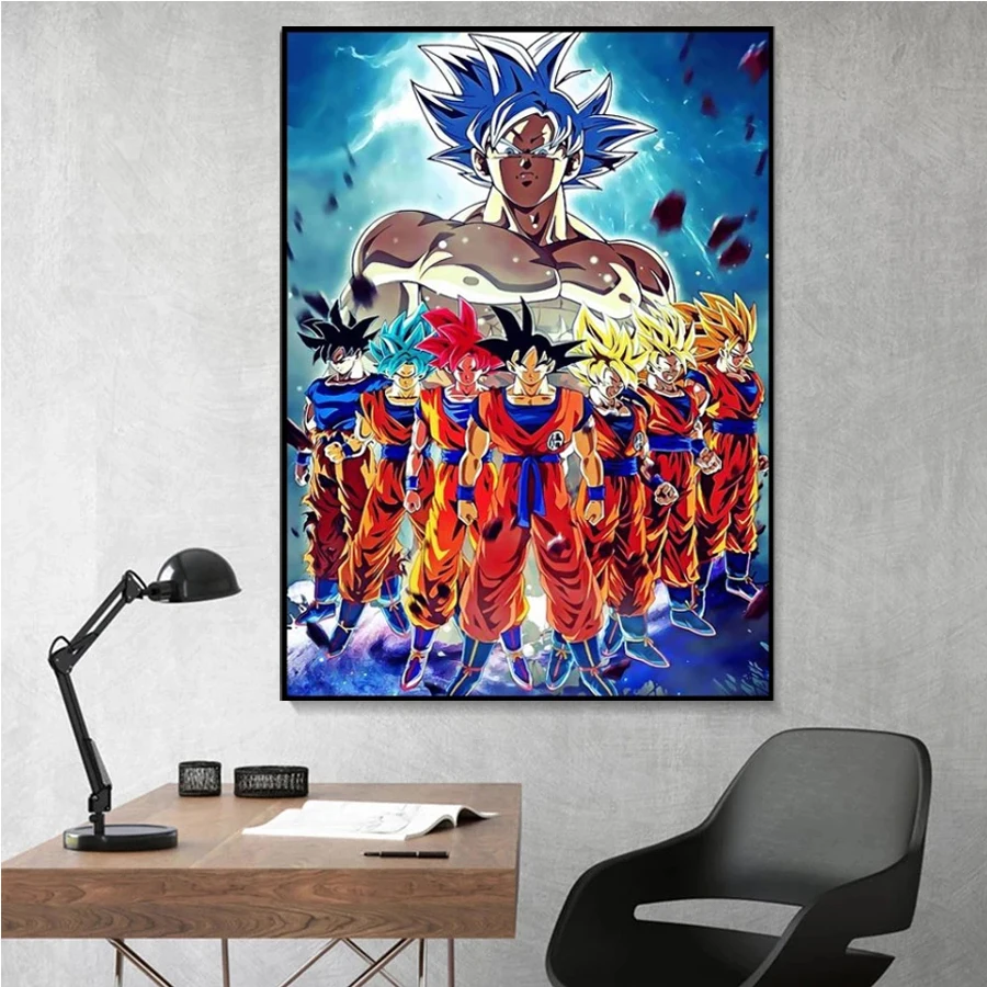 

5D DIY Diamond Painting Bandai Dragon Ball Z Anime Poster Diamond Mosaic Cross Stitch Rhinestone Embroidery Kits Wall Art Mural