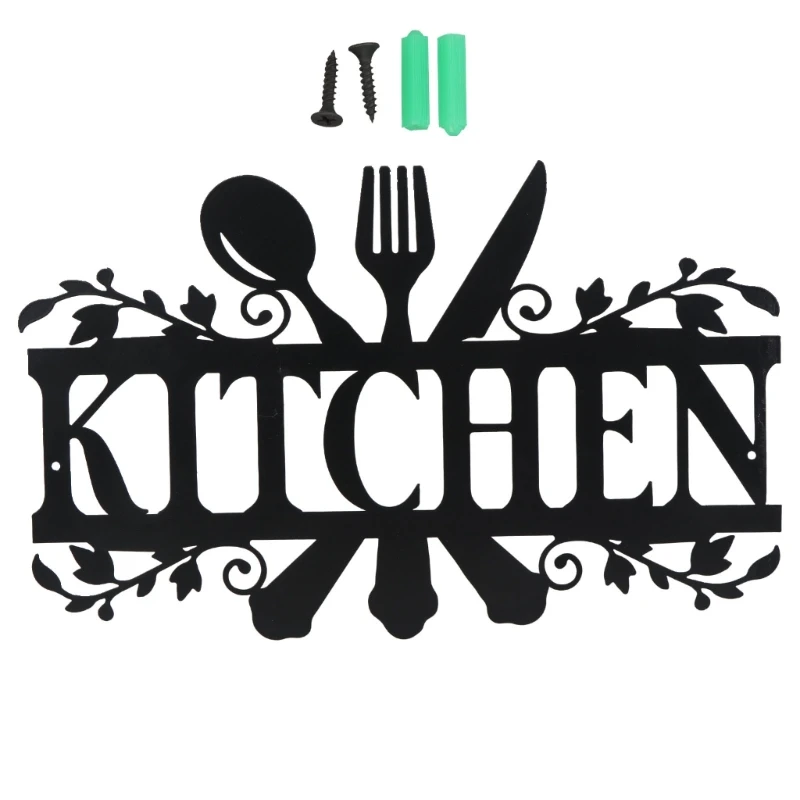 

Metal Kitchen Wall Art Dinning Wall Wall Art-Kitchen Plaque Indoor Outdoor Decor