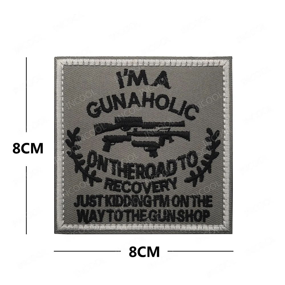 Embroidered Patch I LOVE AK Army Tactical Military Patches Emblem Appliqued Strip Chevron Embroidered Badges For Jacket Backpack