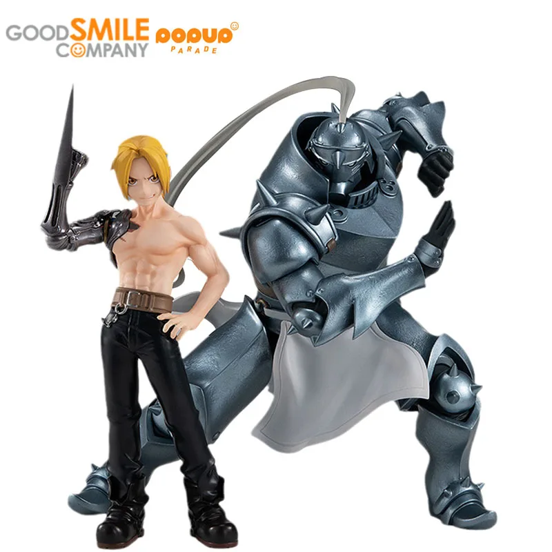 

Original GSC GoodSmile POP UP PARADE Edward Elric Alphonse Elric FULLMETAL ALCHEMIST PVC Anime Action Figure Toys for Boy Gifts