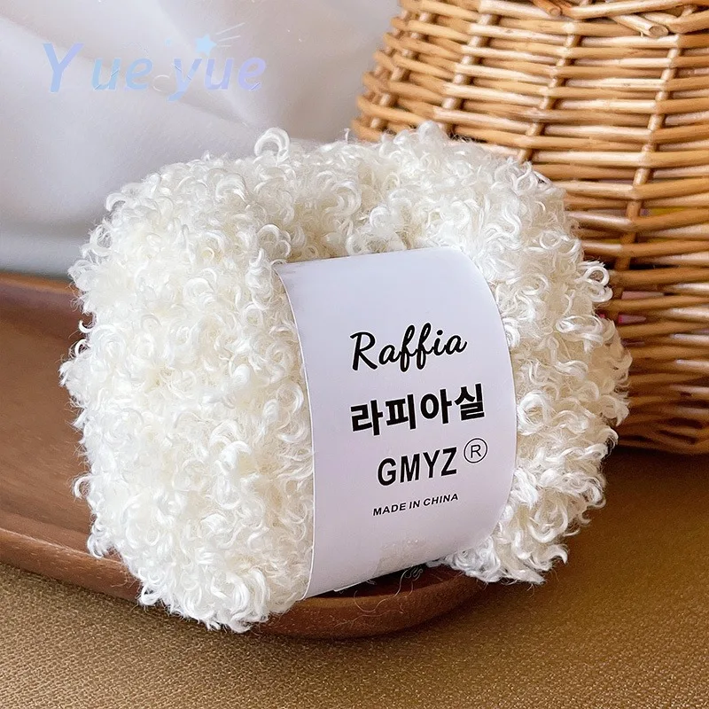 Пряжа в рулоне Тедди шерстяная нить-петля бархатная нить с крючком ручной работы