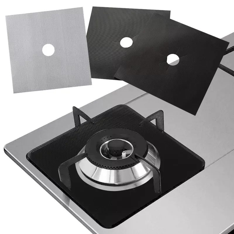

1/2/4PC Stove Protector Cover Liner Gas Stove Protector Gas Stove Stovetop Burner Protector Kitchen Accessories Mat Cooker Cover