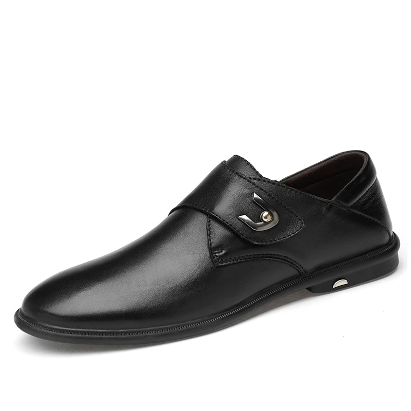 

High Quality Soft Natural Leather Men Shoes Male Casual Driving Shoes Comfortable Men Flats