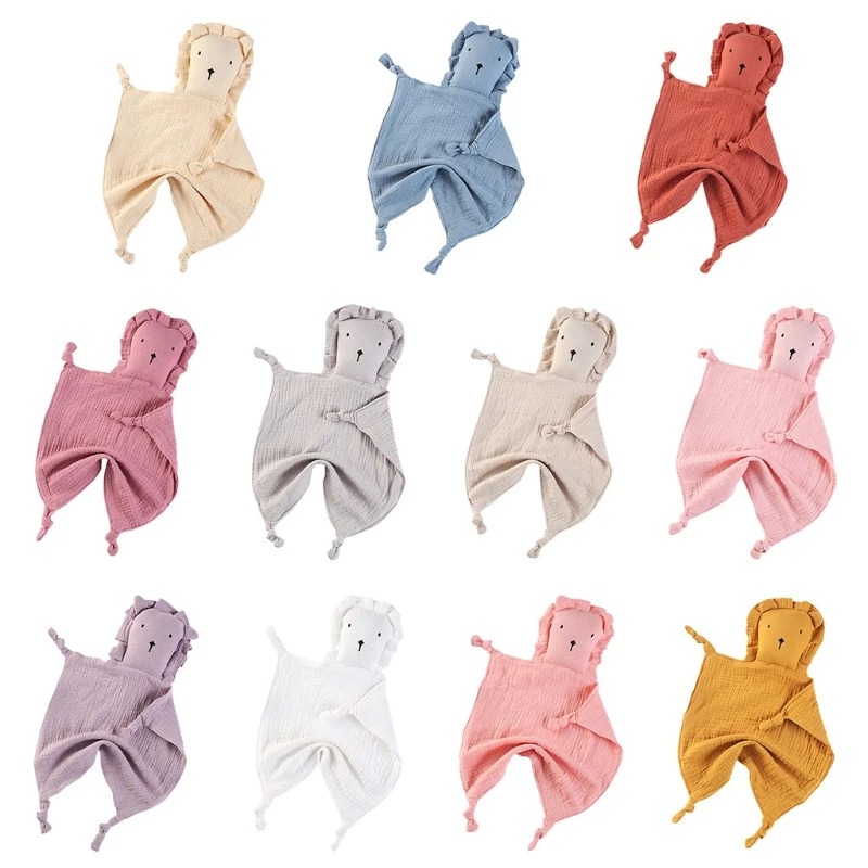 Baby Appease comfort towel Soft Cotton rabbit Lion bunny cloth Doll Sleeping Soothing Toy Pacifier Soother for infant toddler | Мать и