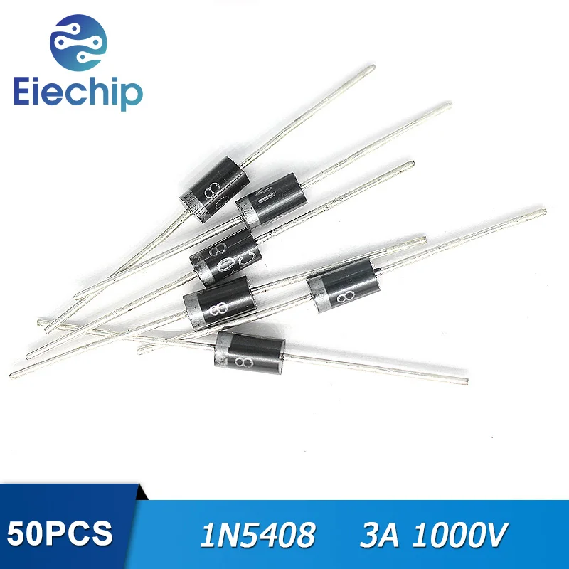 

50PCS 1N5408 IN5408 DO-27 Rectifier Diode 3A 1000V
