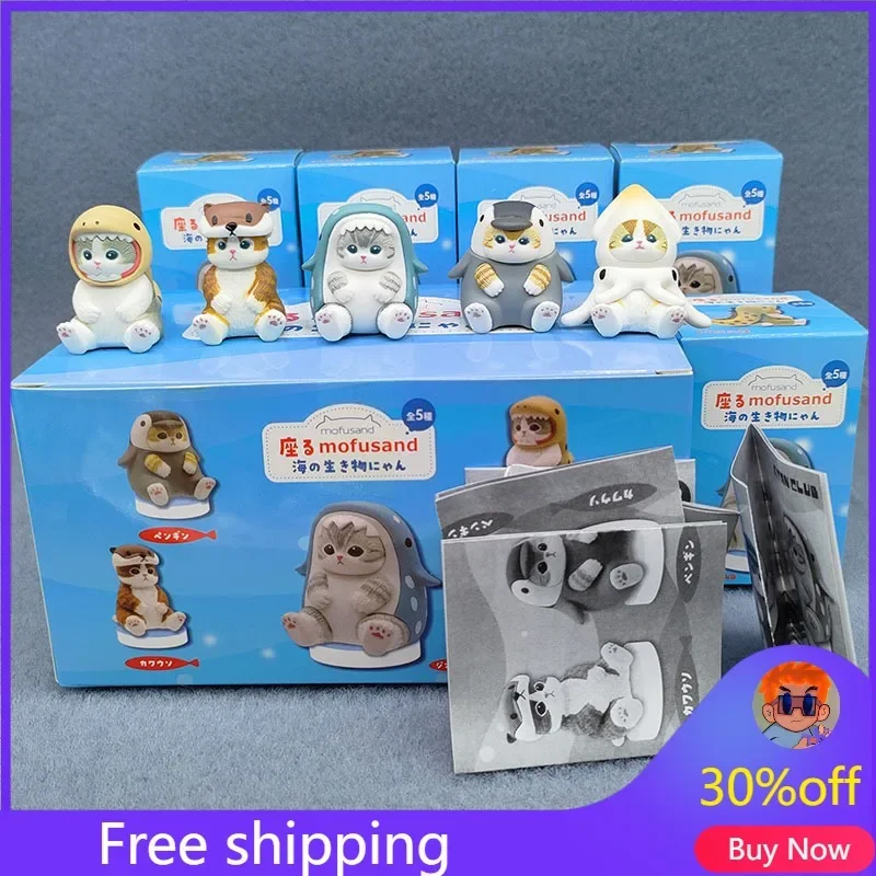 Фигурка милого кота Mofuseands потому что банан клубника яблоки акула бургер