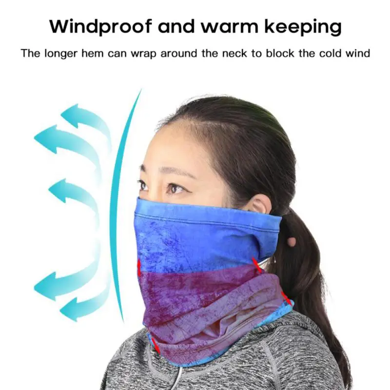 

16Color Cycling Bandana Scarf Fleece Fabric Warm Breathable Half Face Mask Outdoor Fishing Cycling Hiking Scarf Neck Cover Scarf