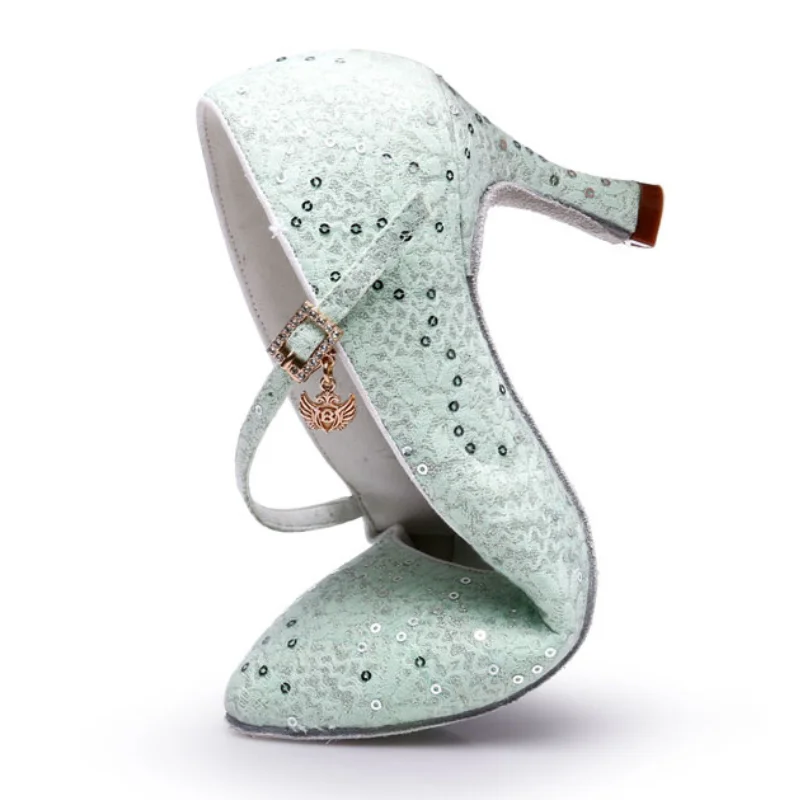 New Arrival Glitter Modern Dance Shoes Women High Heeled Girls Latin Dancing Shoes Ballroom Salsa Latin Dance Shoes For Women