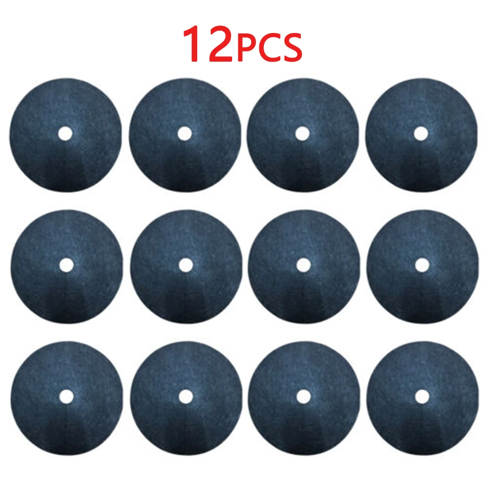 

12pcs Weeding Cloth Tree Protection Mats Mulch Ring Shrub Tree Guard Weeding Pad Vegetable Garden Nonwovens Weeding Cloth