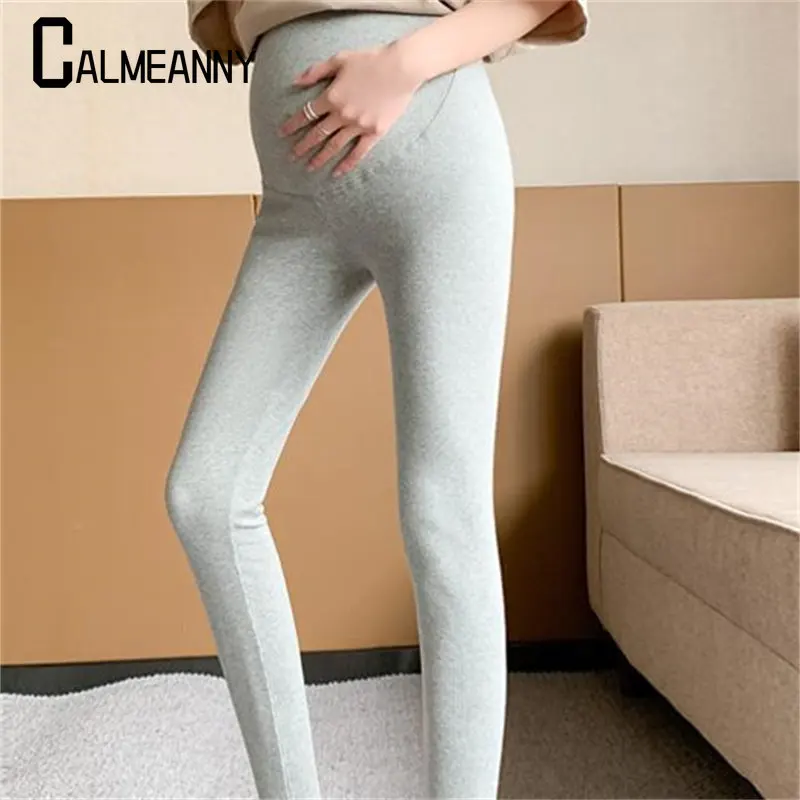 Maternity Leggings 2023 Summer New Style Comfortable Versatile Thin Style Cotton Pregnant Pants For Pregnancy Foot Pants Trend