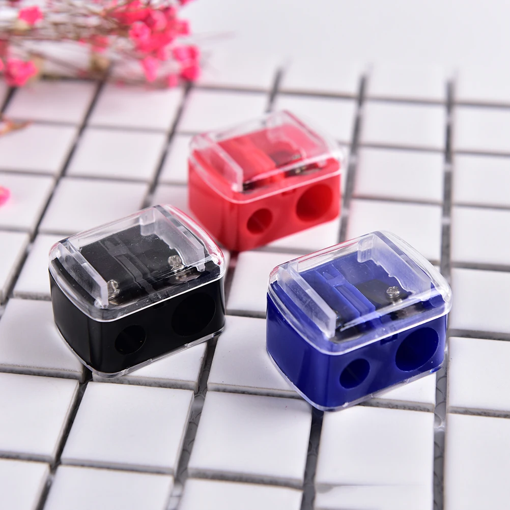 

Precision Cosmetic Pencil 2 Holes Sharpener For Eyebrow Lip Liner Eyeliner