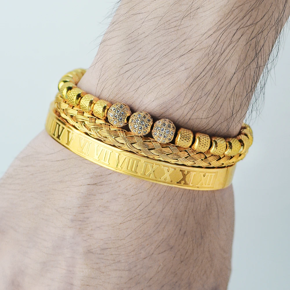 Роскошные круглые бусины из фианита с микрозакрепкой 3 шт. очаровательные