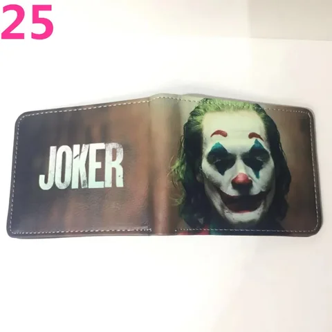 Короткий стильный тисненый полиуретановый кошелек DC с аниме-фигуркой Джокера Харли Квинна, кошелек для мелочи, визитница, Оригинальные подарки на день рождения