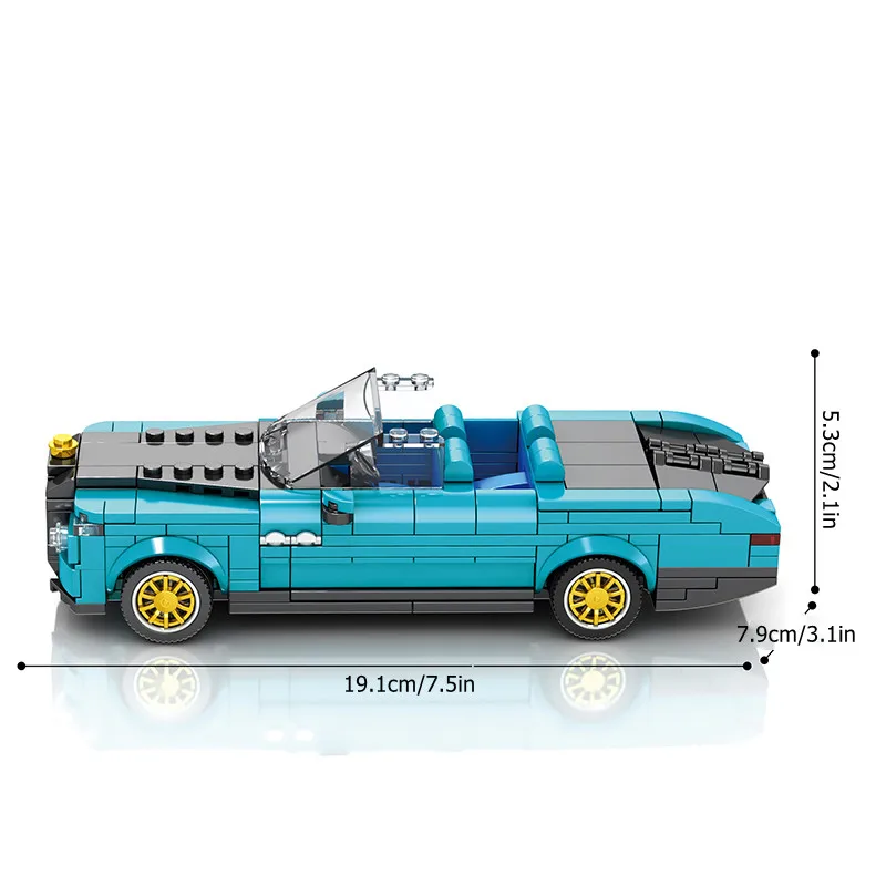 417 шт. Детский конструктор городской гоночный Спорт