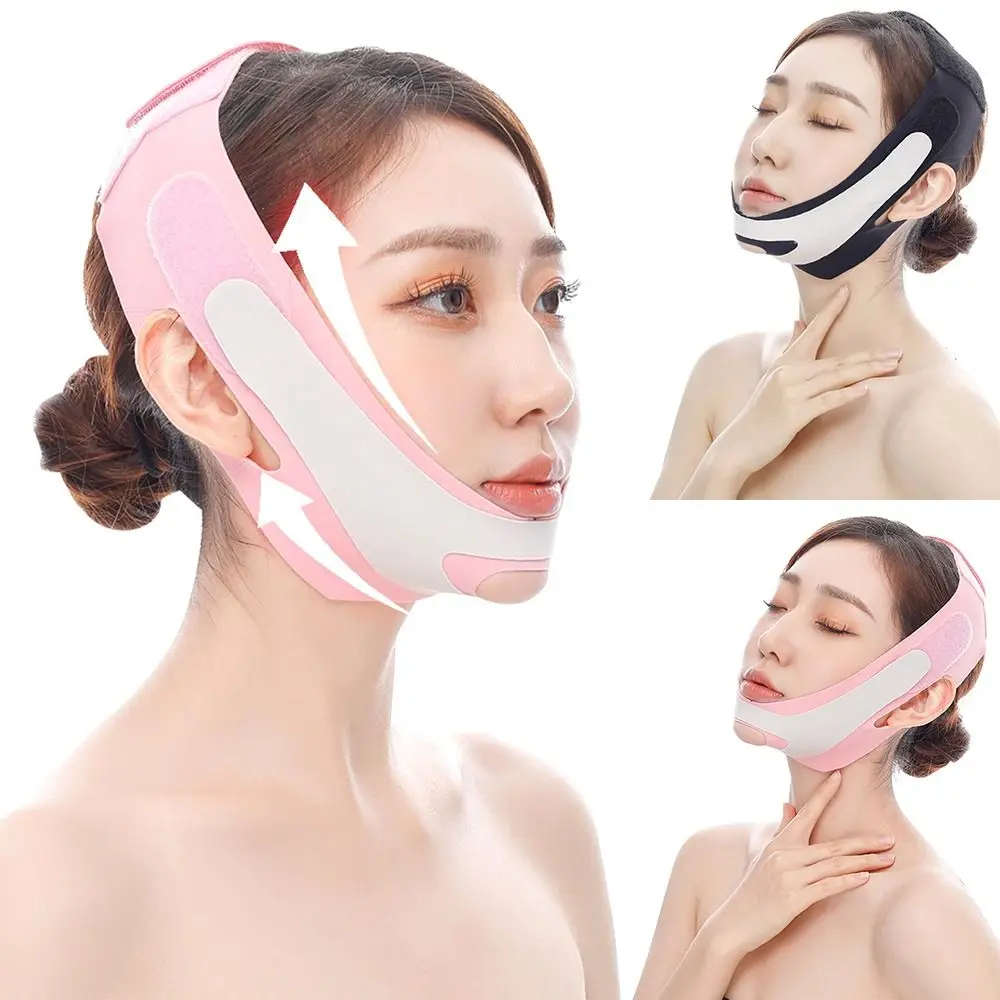 Ремешок для похудения лица уменьшает двойное подбородок против морщин повязки