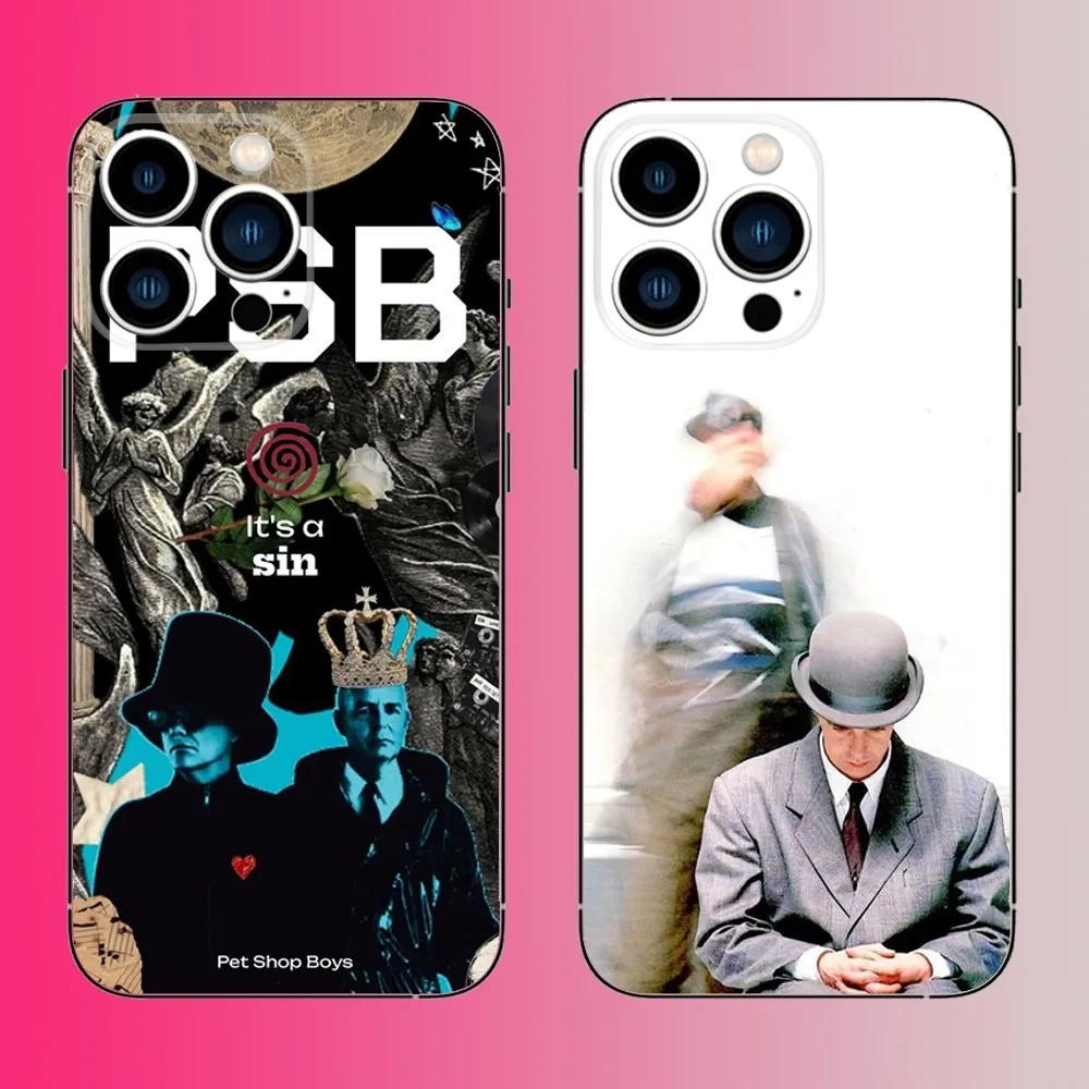 Чехол для телефона P-Pet S-Shop Boys PSB iPhone 16 15 14 13 12 11 Pro Max Plus Mini X XS XR 8 7 6 S SE мягкий черный