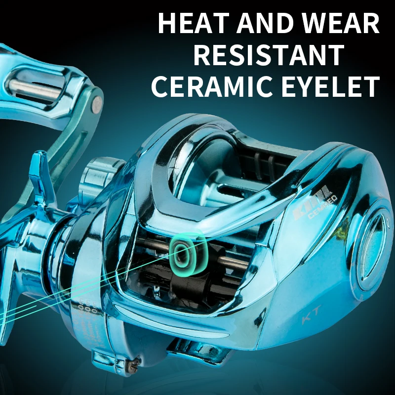 Катушка Для Приманки CEMREO Showy Colors 5 Кг Магнитная Тормозная Система Передаточное