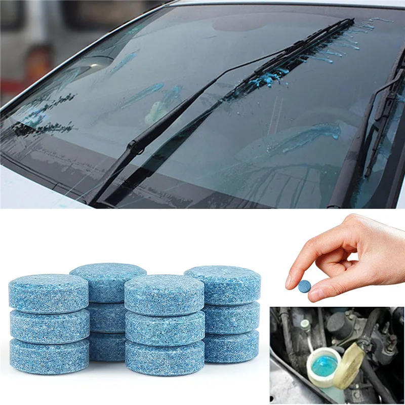 

6/12Pcs Car Effervescent Tablets Windshield Cleaner Windscreen Wiper Cleaning Tabet Solid Washer Universal Home Toilet Window